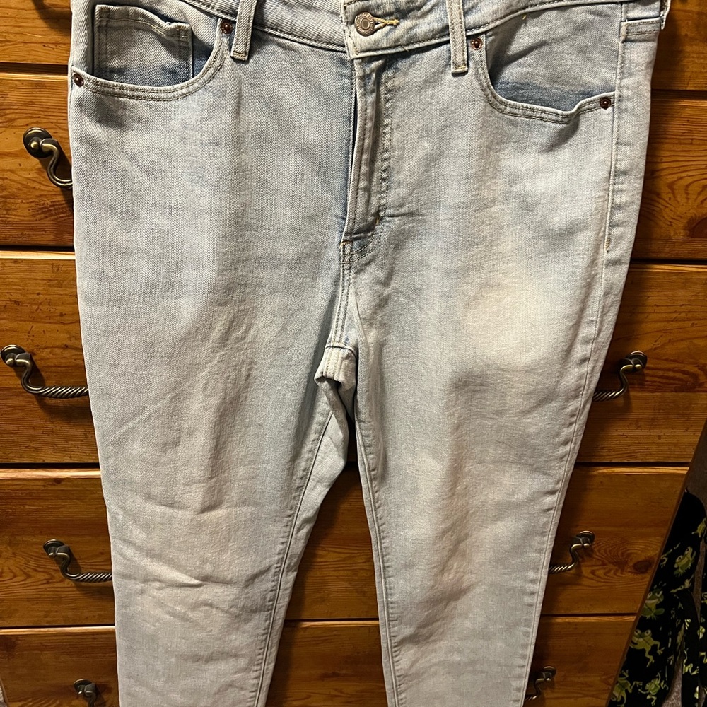 Old Navy Blue Straight Leg Jeans Classic Fit